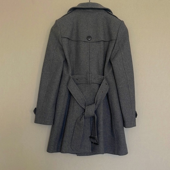 Burberry Brit Funnel Neck Wool Cashmere Trench Coat - Picture 4 of 9